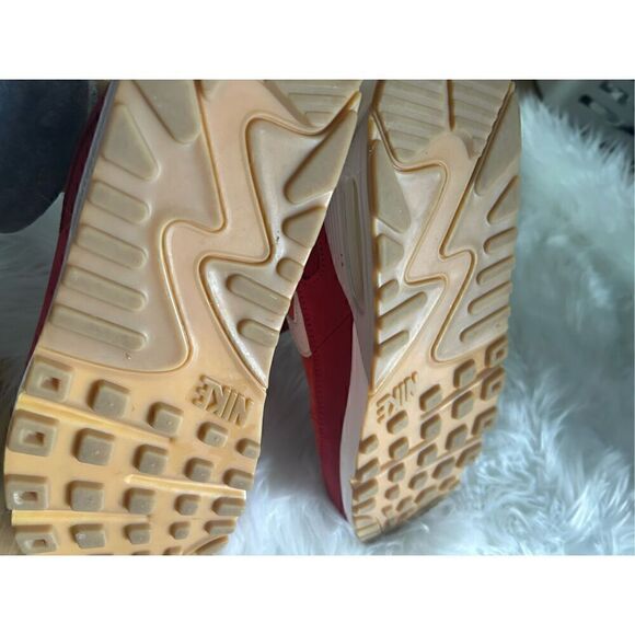 Nike Air Max 90 PRM Shoes Gym Red Smoke Grey Gum DH4621-600 Men's Size 11 - Picture 4 of 7